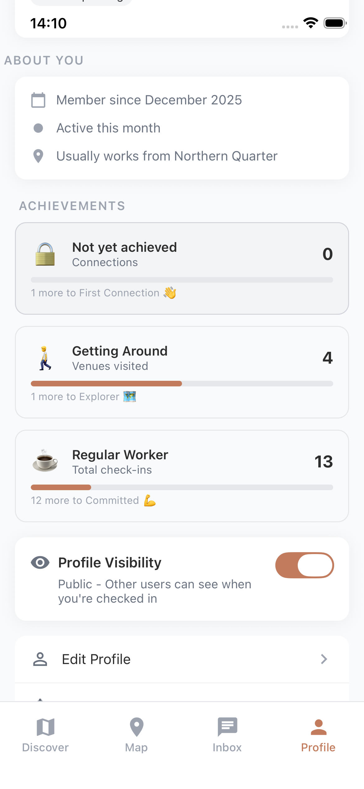 Achievements and streaks in Keld